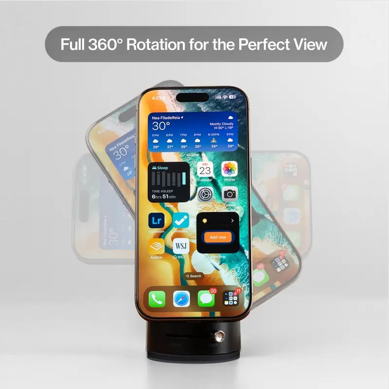 🚧 Heavy-Duty Vacuum Phone Mount | 📳Stable On Rough Terrain | Universal For All iPhone & Android📱