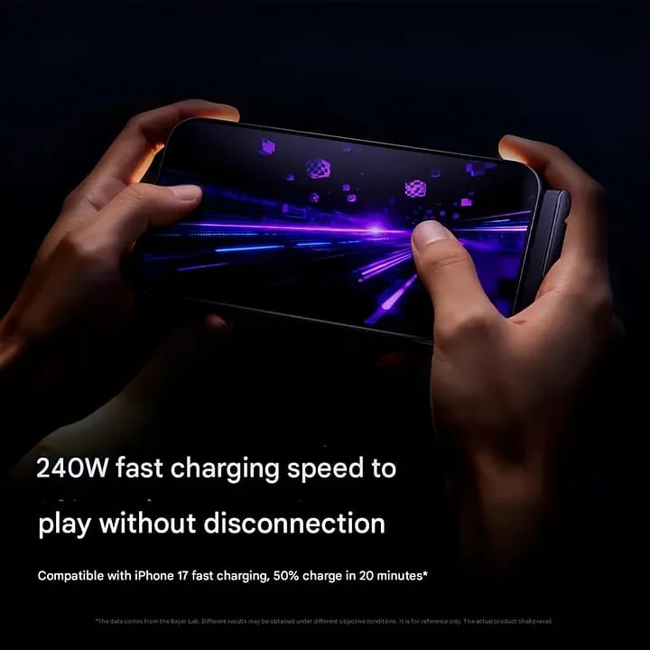 ⚡🔥 2-in-1 Invisible Holder Charger Cable - 240W Fast Charging Cord with Built-In Phone Stand