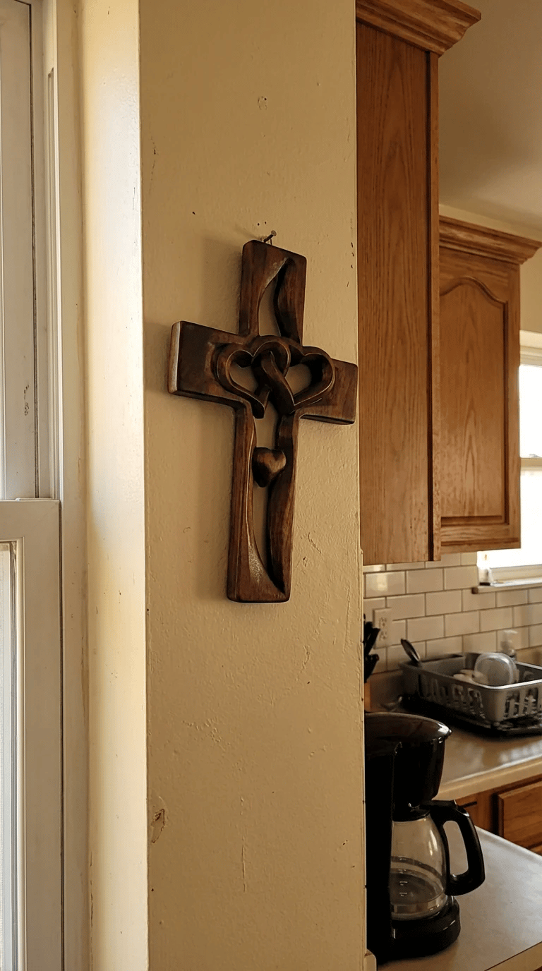 🔥Last Day 50% OFF ✝️Handcrafted Two Heart Cross