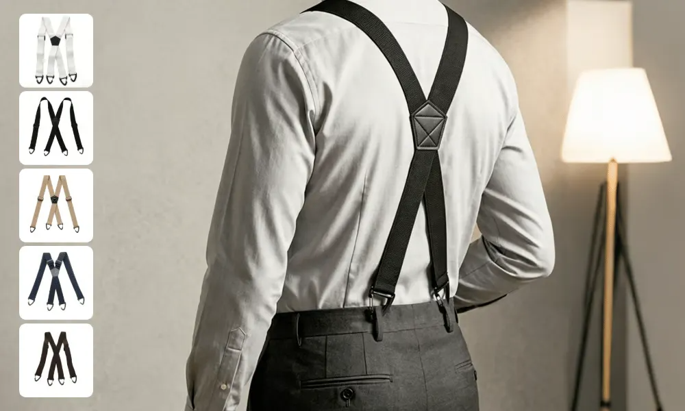 💪Industrial Men Work Suspenders | No Gut Squeezing | Anti-Slip Firm Hold | Prevent Plumber's Crack | Fit All Pants